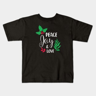 Peace Day and Love - Merry Christmas Gift Kids T-Shirt